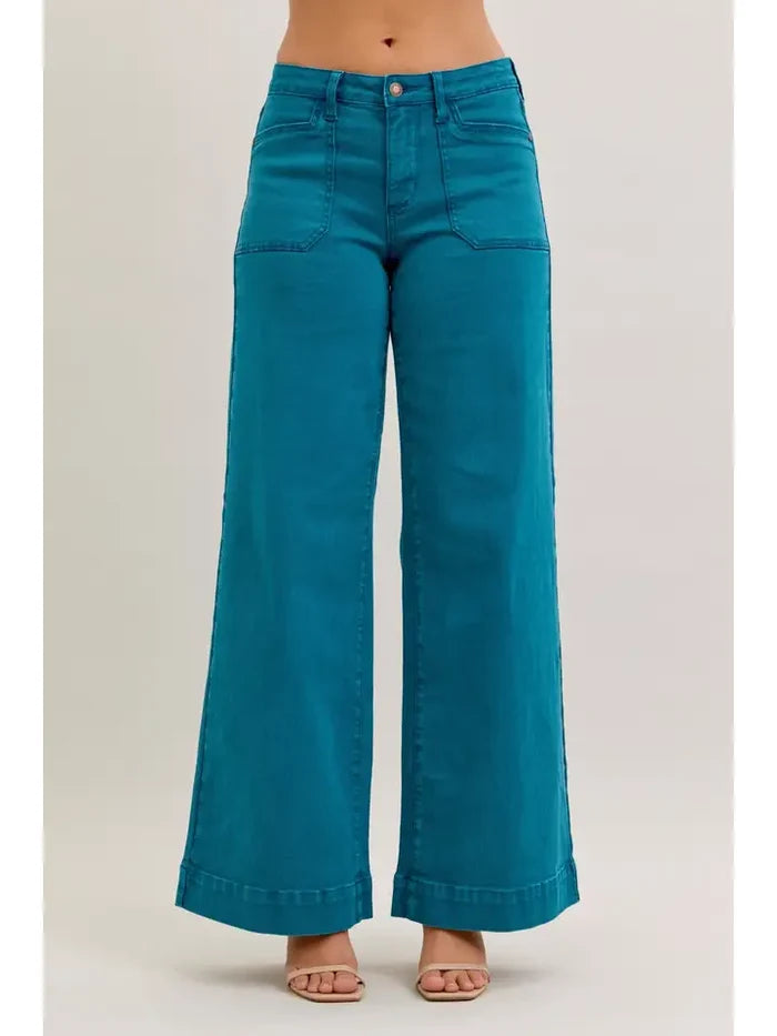 Judy Blue Mr. Utility Wide Jeans