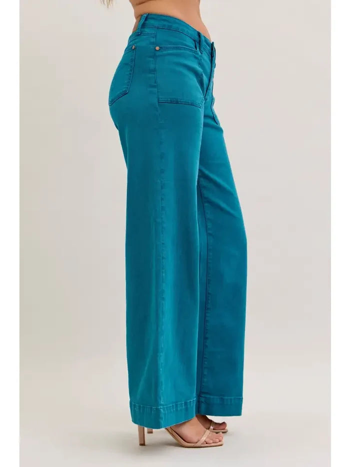 Judy Blue Mr. Utility Wide Jeans