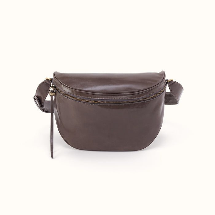 Juno Belt Bag in Polished Leather - Hearthstone- FOL