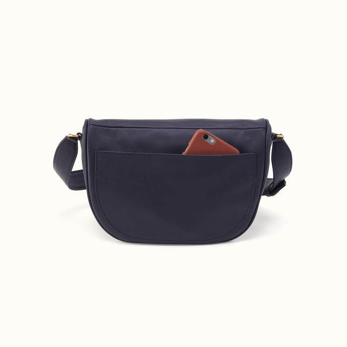 Juno Belt Bag in Smooth Leather - Navy