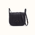Kiva Large Crossbody in Pebbled Leather - Black- FOL