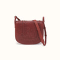 Kiva Large Crossbody in Washed Leather - Chestnut- FOL