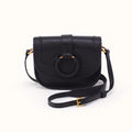 Kiva Small Crossbody in Pebbled Leather - Black- FOL