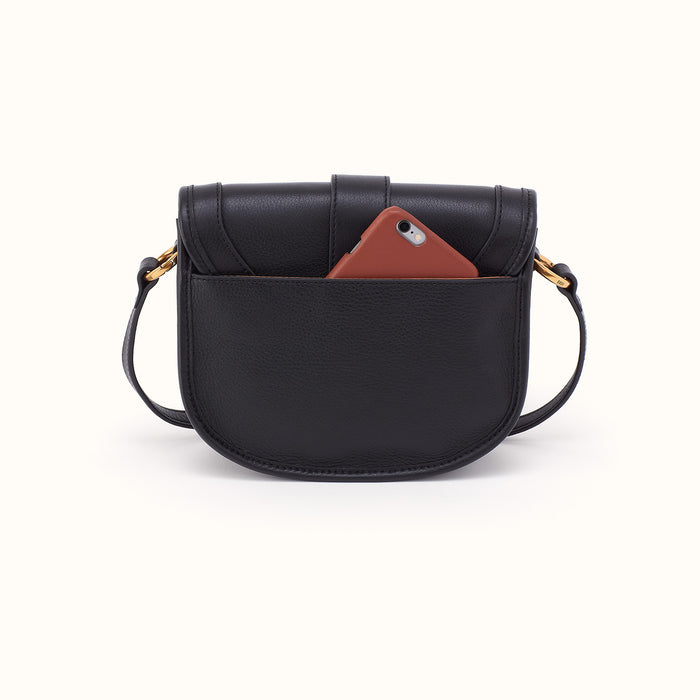 Kiva Small Crossbody In Pebbled Leather - Black