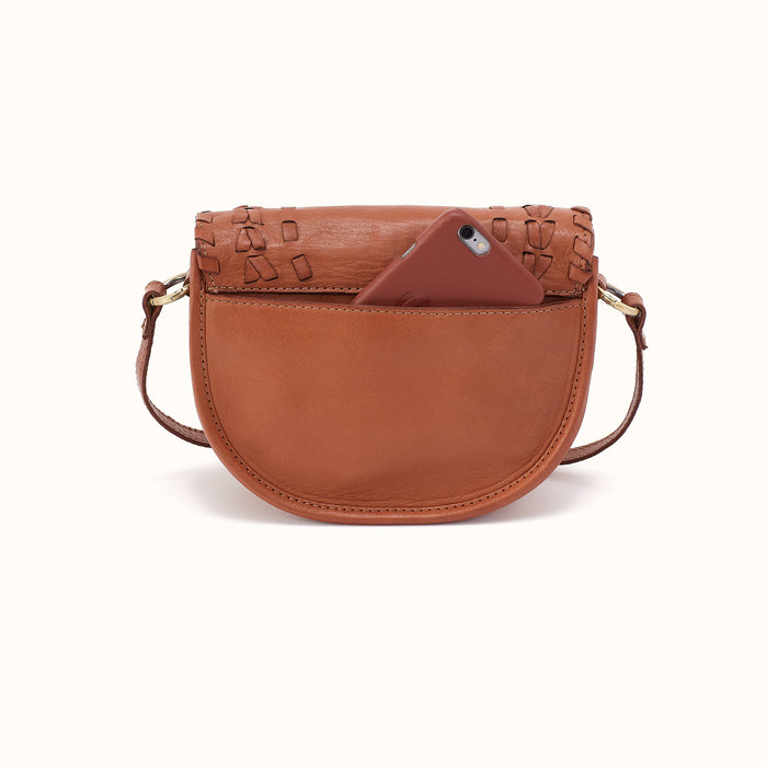Kiva Small Crossbody in Washed Leather - Harvest Wheat