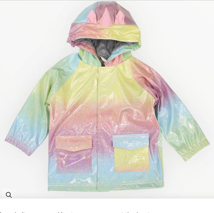 Korango - Rainwear.  Glitter Unicorn Raincoat