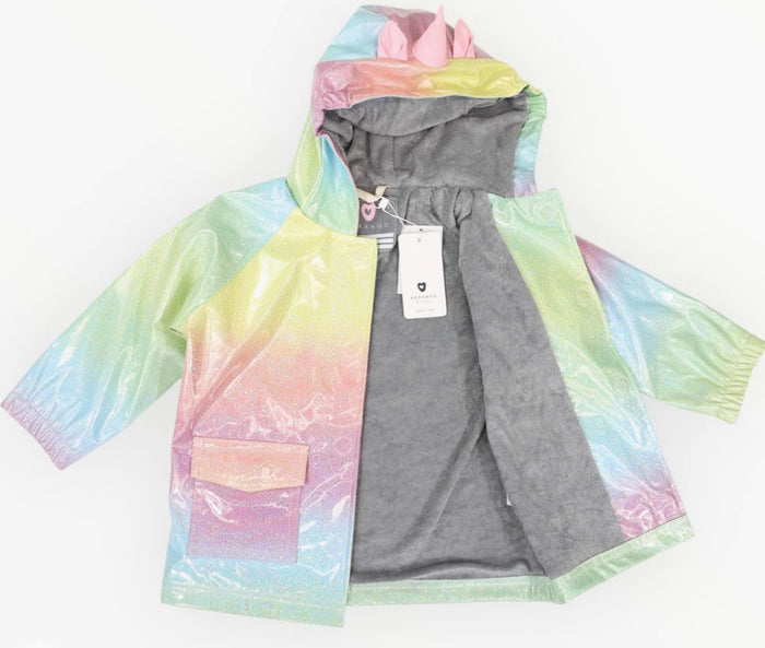 Korango - Rainwear.  Glitter Unicorn Raincoat