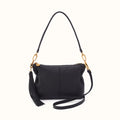 Kori Crossbody Shoulder In Pebbled Leather - Black