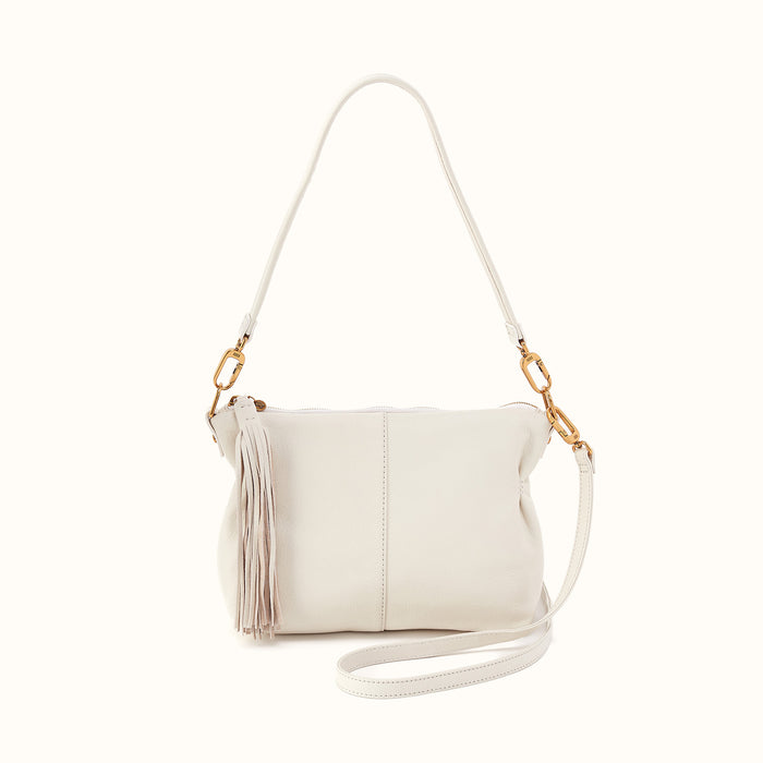 Kori Crossbody Shoulder in Pebbled Leather - Coastal Cloud- FOL