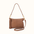 Kori Crossbody Shoulder In Pebbled Leather - Timber Brown