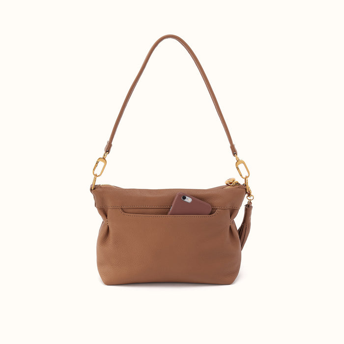 Kori Crossbody Shoulder In Pebbled Leather - Timber Brown