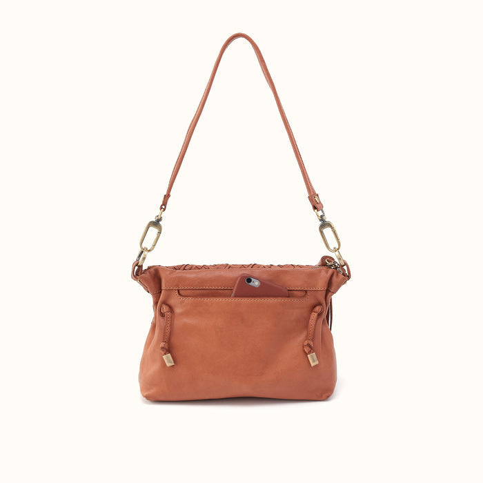 Kori Crossbody Shoulder In Washed Leather - Harvest Wheat