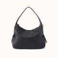 Kori Hobo in Pebbled Leather - Black- FOL