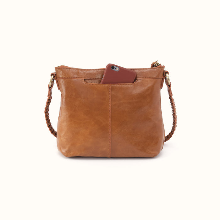 Lasso Medium Crossbody In Polished Leather - Truffle