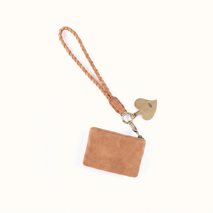 Lasso Phone Wristlet In Buffed Leather - Whiskey