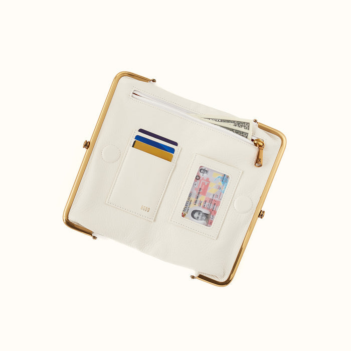 Lauren Clutch-Wallet in Pebbled Leather - Coastal Cloud