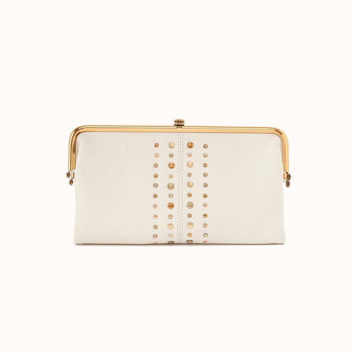 Lauren Clutch-Wallet in Pebbled Leather - Coastal Cloud