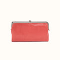 Lauren Clutch-Wallet In Polished Leather - Pink Mirage- FOL