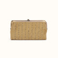 Lauren Clutch-Wallet In Suede Leather - Twilight Fern- FOL