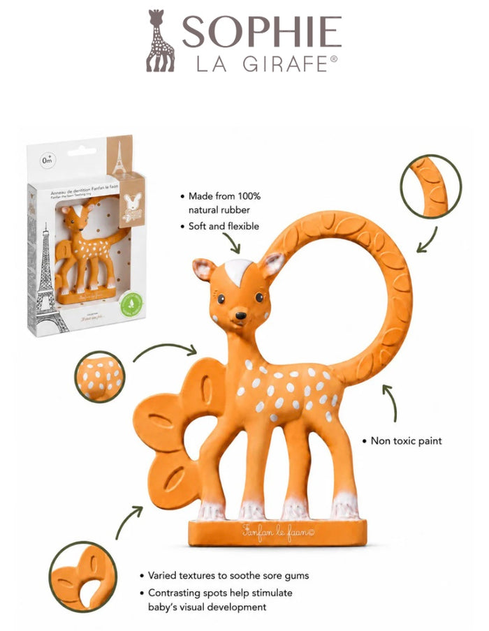 Les Folies - Fan Fan Natural Rubber Teether