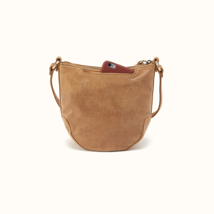 Lexi Crossbody In Buffed Leather - Whiskey