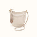 Lexi Crossbody in Metallic Leather - Sand Shimmer- FOL