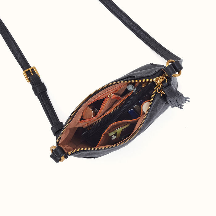 Lexi Crossbody In Pebbled Leather - Black