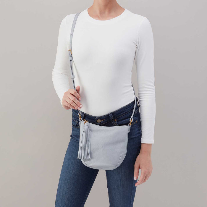 Lexi Crossbody in Pebbled Leather - Indigo Cloud