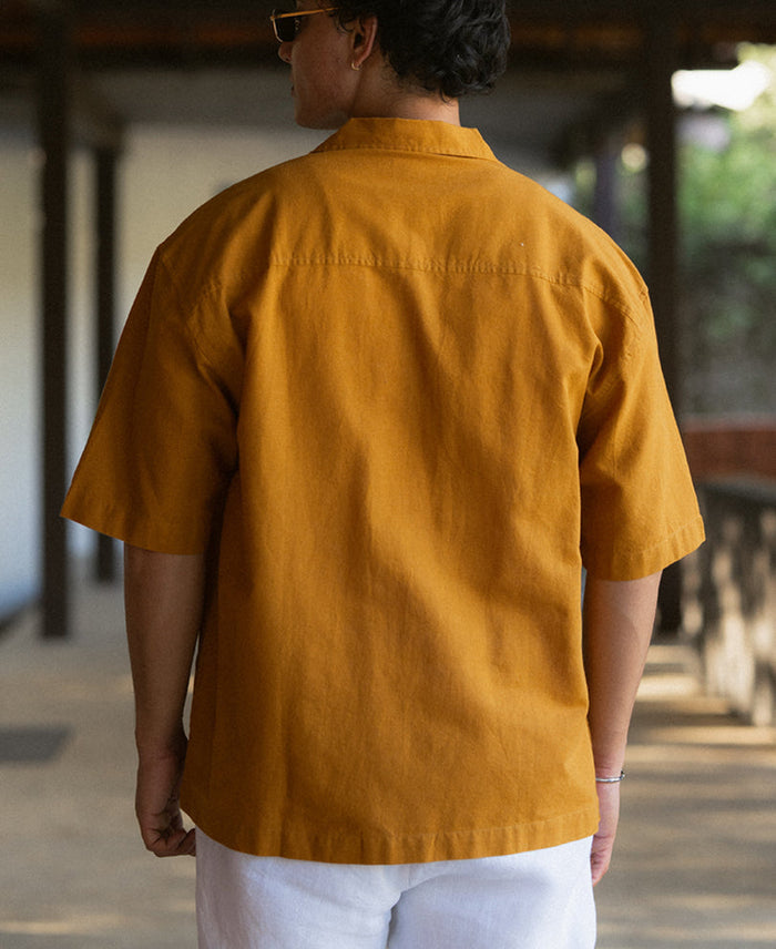 Light Brown Embroidered Shirt