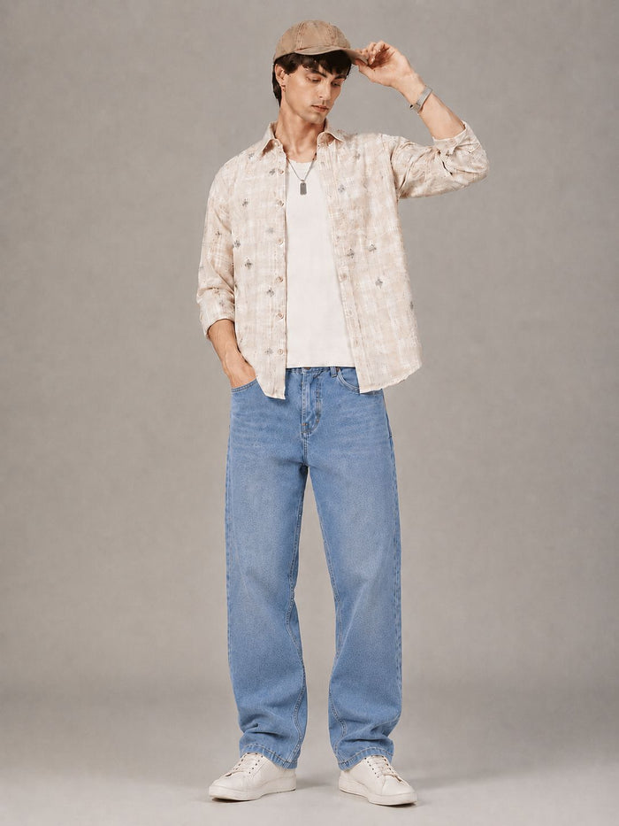 Light Fade Baggy Jeans