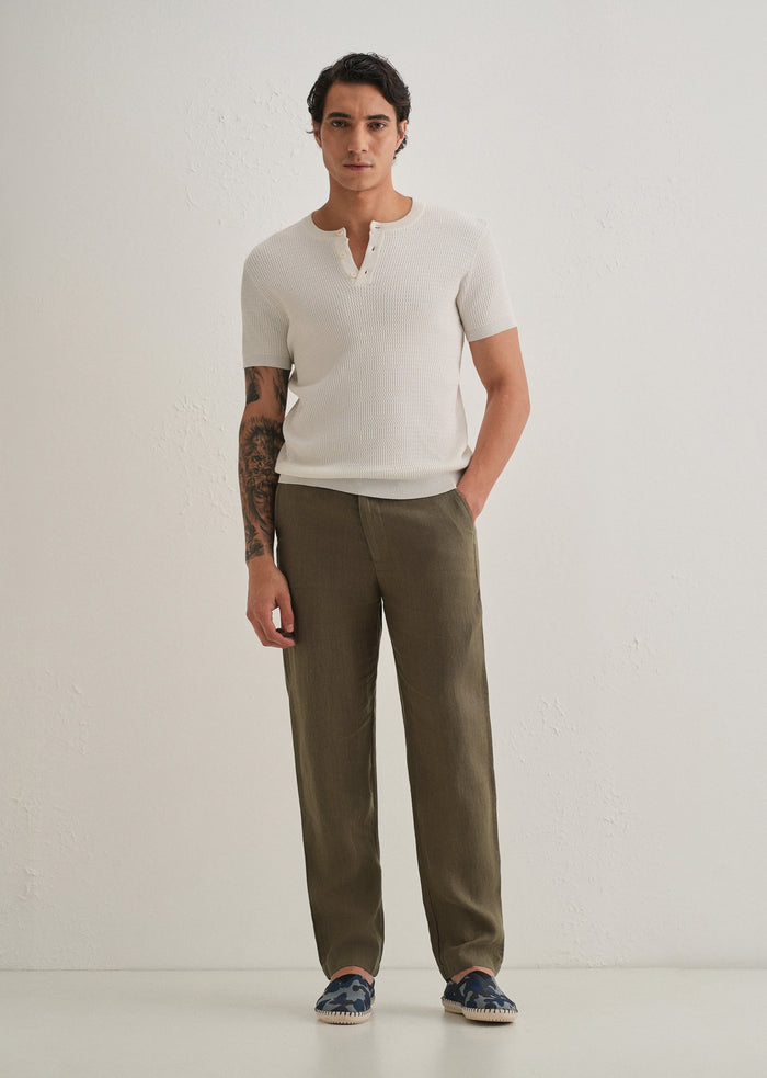 Light Olive Linen Pant
