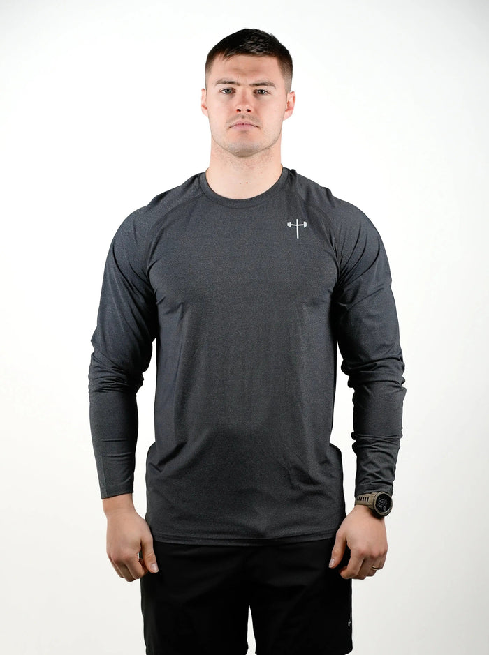 Lightweight Long Sleeve Tee - Charcoal HolStrength