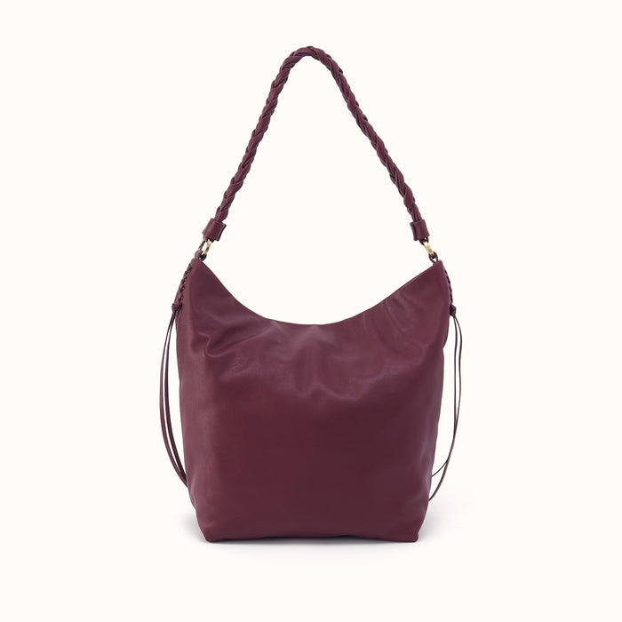 Lindley Hobo In Smooth Leather - Cordovan