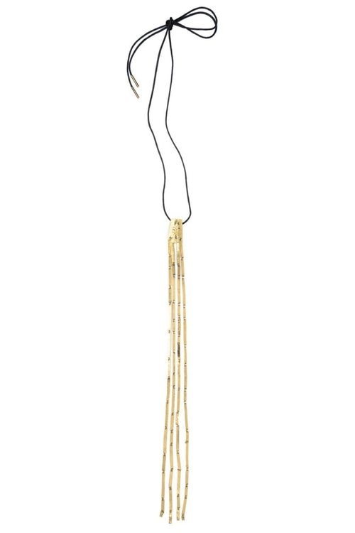 Long Brass Necklace