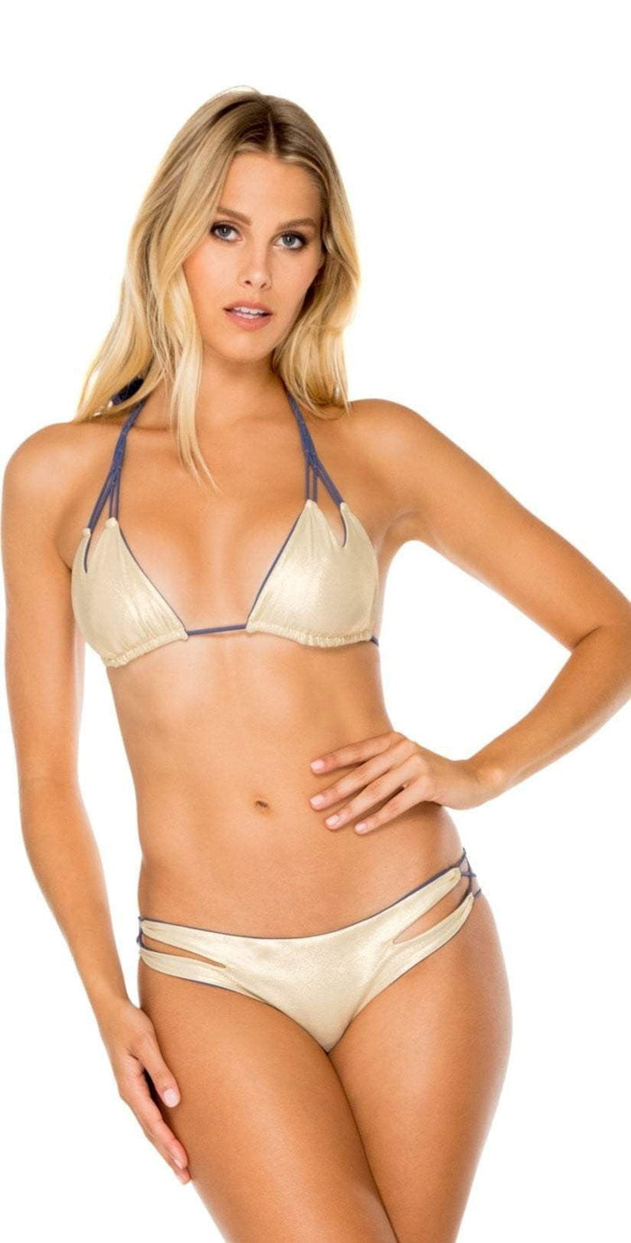Luli Fama Cosita Buena Reversible Moderate Bottom in Blue L176551-499:
