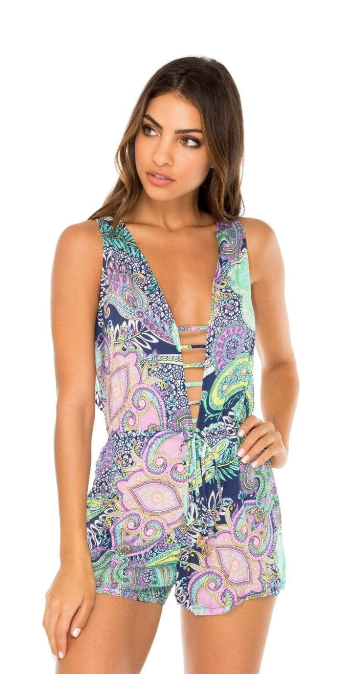 Luli Fama Dynasty Malecon Romper L600N79 446: