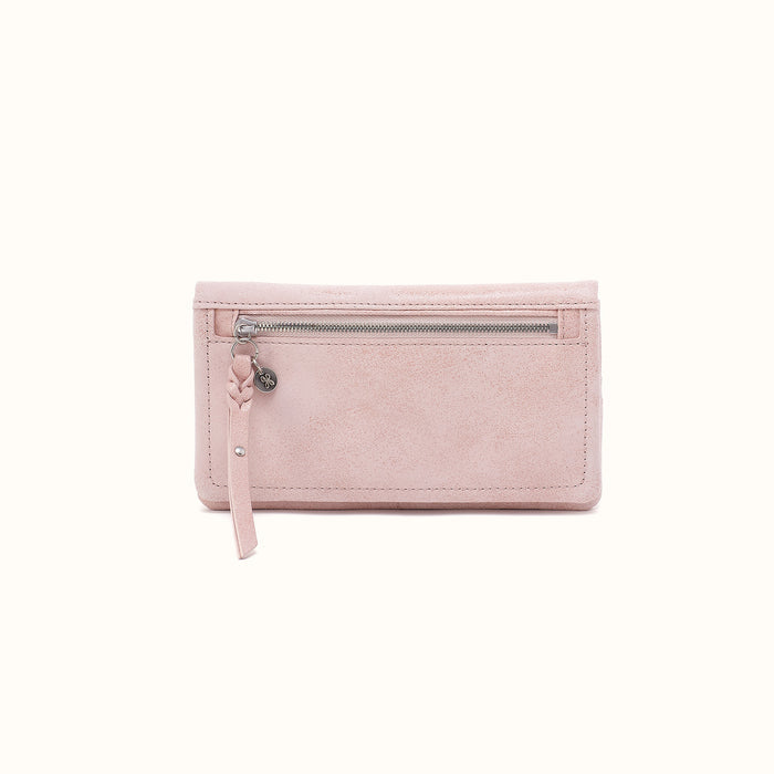 Lumen Continental Wallet in Buffed Leather - Blossom- FOL
