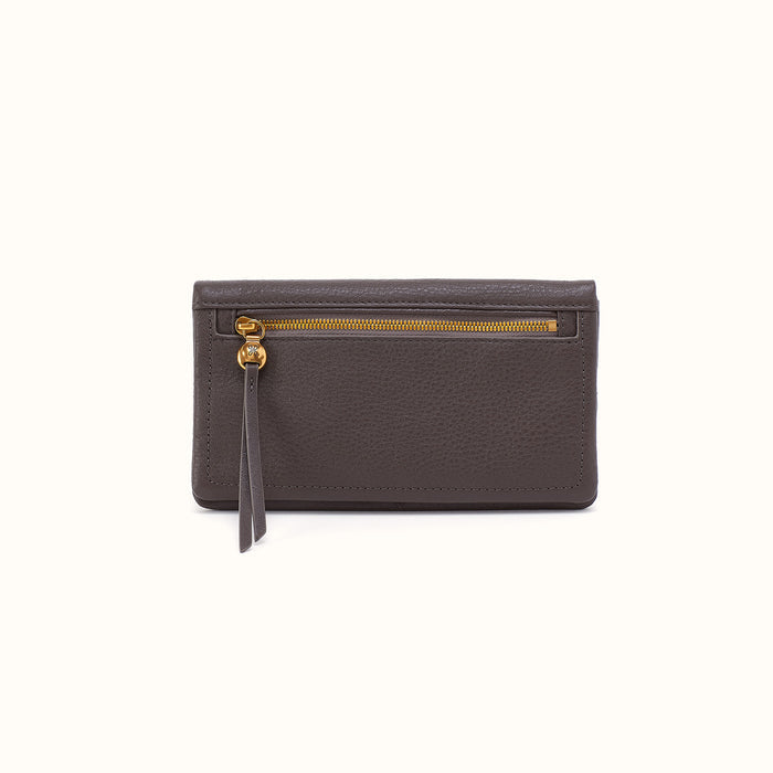 Lumen Continental Wallet In Pebbled Leather