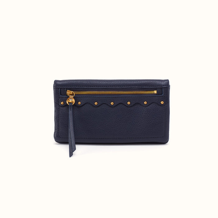 Lumen Continental Wallet In Pebbled Leather