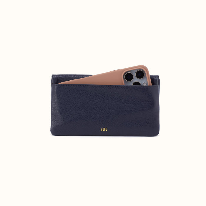 Lumen Continental Wallet In Pebbled Leather
