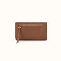 Lumen Continental Wallet In Pebbled Leather - Timber Brown