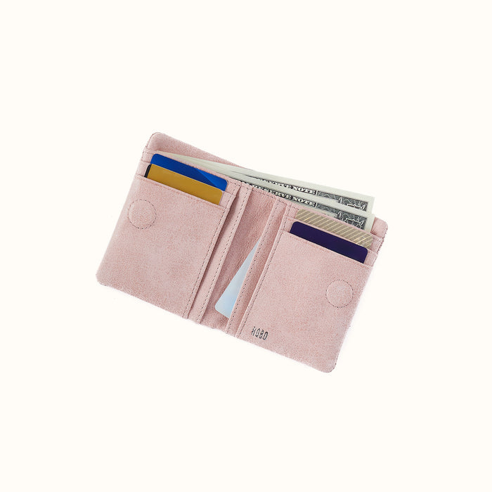 Lumen Mini Wallet in Buffed Leather - Blossom