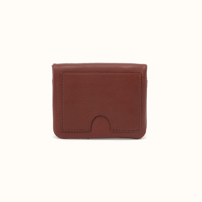 Lumen Mini Wallet In Cloud Leather - Cocoa Bean