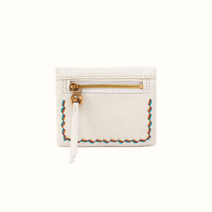 Lumen Mini Wallet in Pebbled Leather - Coastal Cloud- FOL