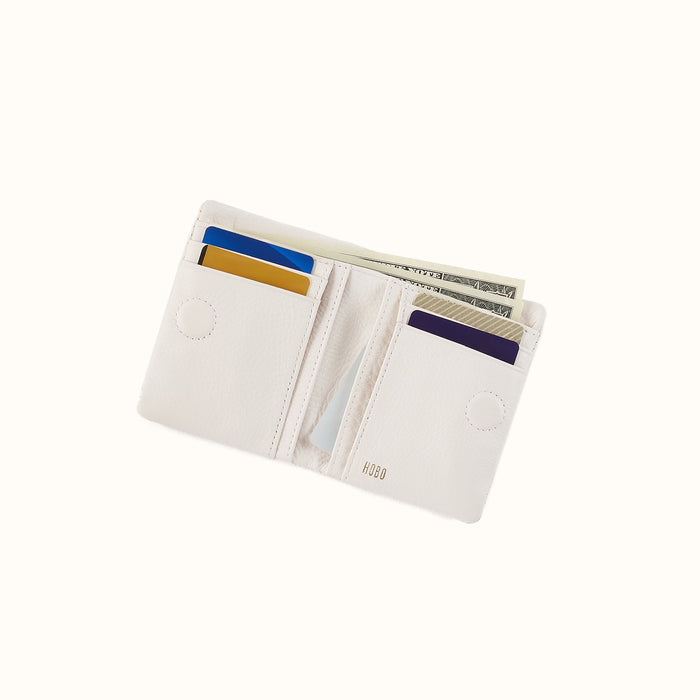 Lumen Mini Wallet in Pebbled Leather - Coastal Cloud