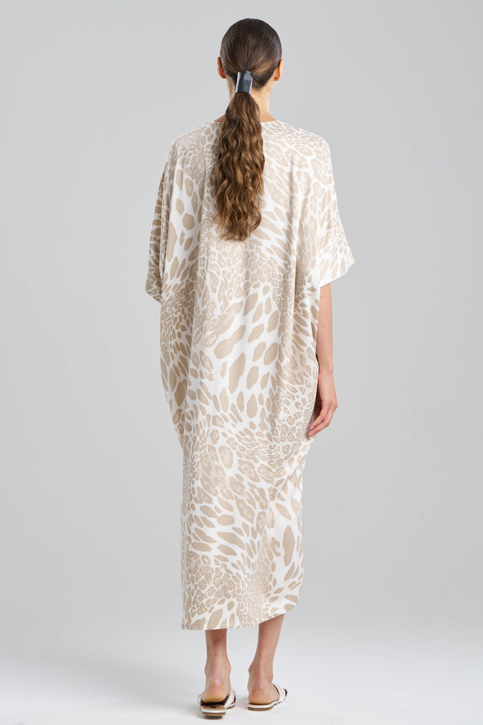 Luxe Leopard Zip Caftan