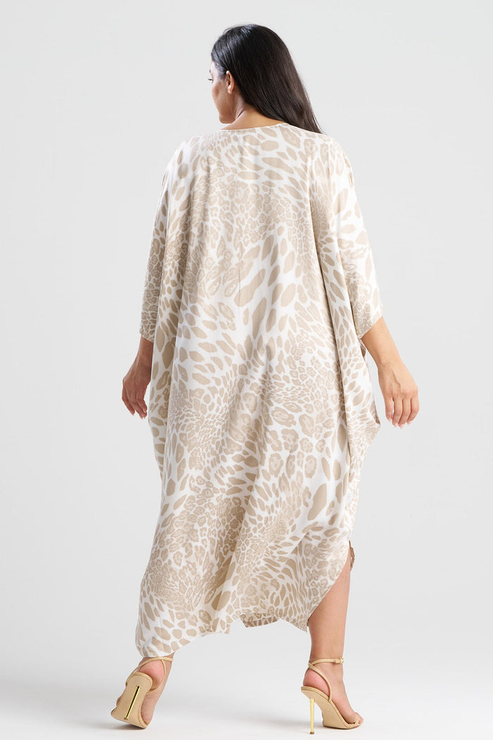 Luxe Leopard Zip Caftan