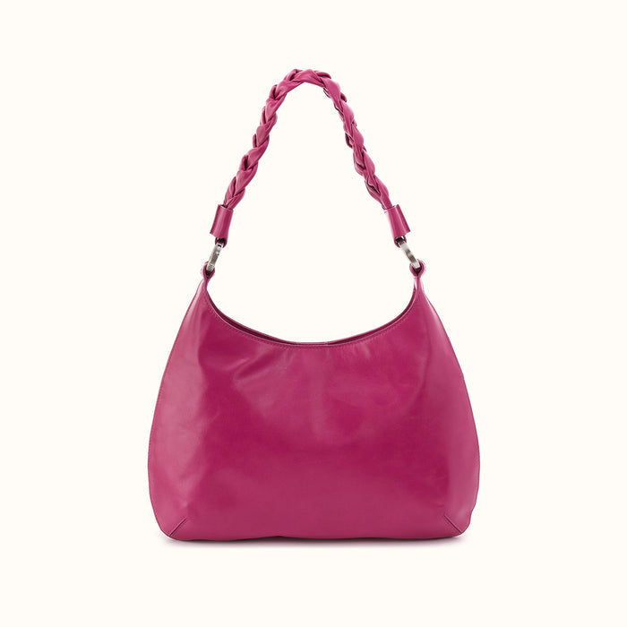 Madison Shoulder in Polished Leather - Cactus Flower- FOL