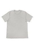 mens gray classic fit t-shirt short sleeve crew neck  airlume cotton front flat images