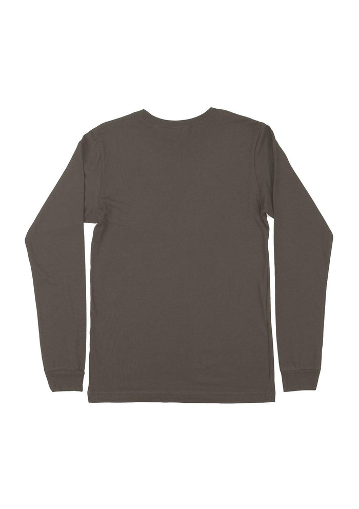mens gray asphalt classic fit t-shirt short sleeve crew neck airlume cotton back flat image